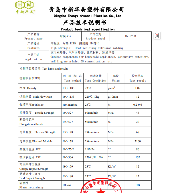 3D打印用ASA材料