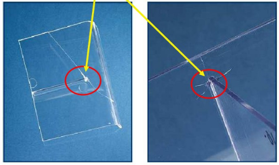 注塑成型缺陷十一：顶出破裂、尖角处开裂
